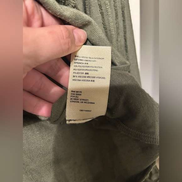 Mauve by Anthropologie Green Textured Wrap Audre Top with Button - Picture 7 of 8